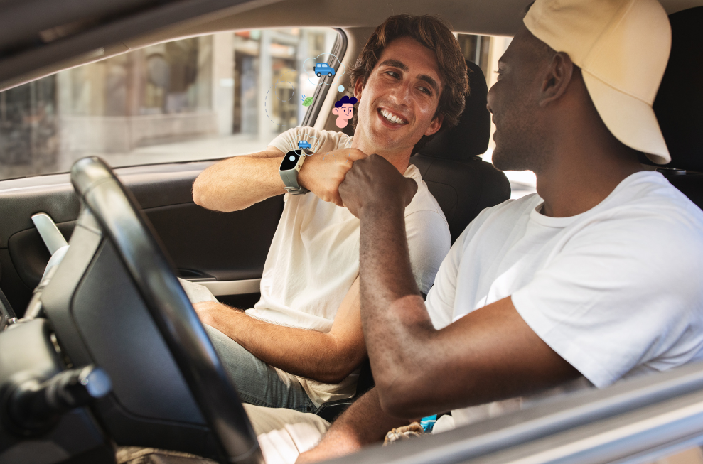 Finde eine tägliche Mitfahrgelegenheit mit Pave Commute. Find your daily carpool with Pave Commute.