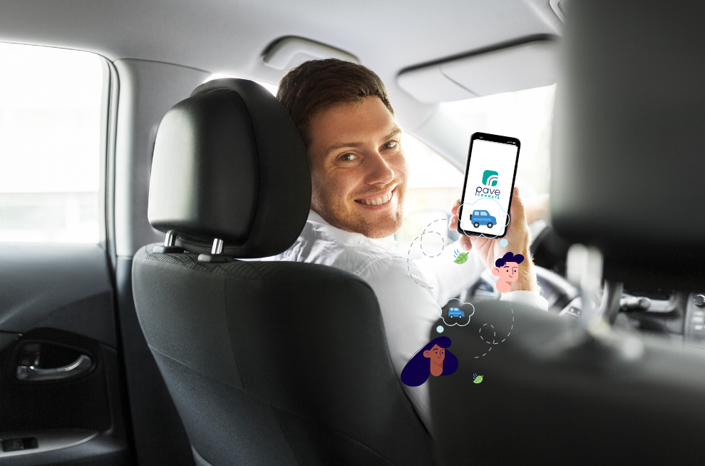 Pave Commute Die beste Fahrgemeinschaften App für Unternehmen & Mitarbeitende. Pave Commute is the Best Carpool App for Companies & Commuters